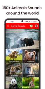 اسکرین شات 1 برنامه 150 Animal Sounds