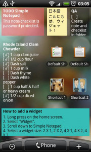اسکرین شات برنامه Simple Notepad 8
