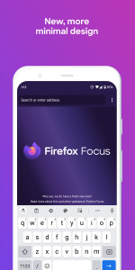 اسکرین شات 1 برنامه Firefox Focus Browser
