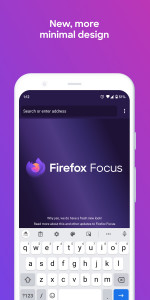 اسکرین شات برنامه Firefox Focus: No Fuss Browser 1