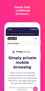 اسکرین شات 4 برنامه Firefox Focus: No Fuss Browser