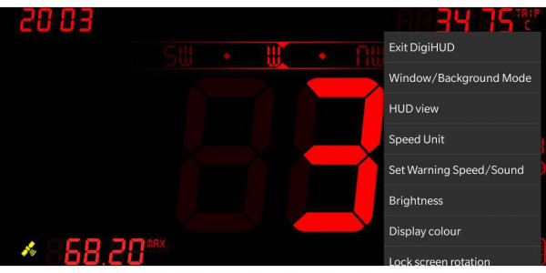 اسکرین شات برنامه DigiHUD Speedometer 4