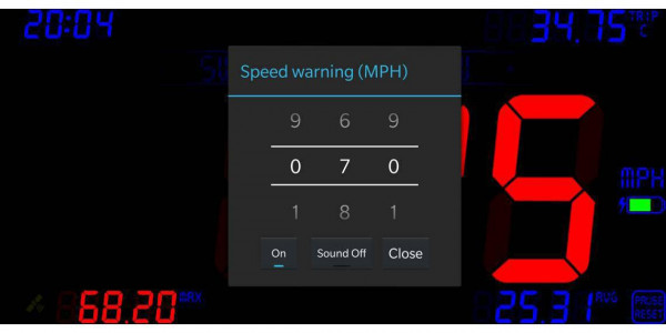 اسکرین شات برنامه DigiHUD Speedometer 7