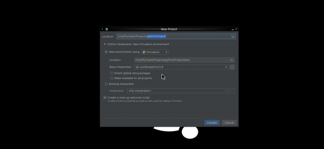 اسکرین شات برنامه pycharm 5