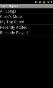 اسکرین شات 6 برنامه DAAP Media Player