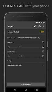 اسکرین شات برنامه Httper - Test REST API with your phone 1