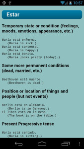 اسکرین شات 7 برنامه Spanish Verbs
