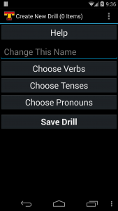 اسکرین شات 5 برنامه Spanish Verb Trainer