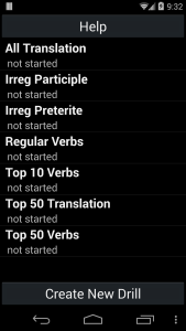 اسکرین شات 1 برنامه Spanish Verb Trainer