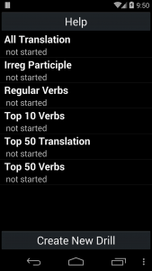 اسکرین شات 1 برنامه French Verb Trainer