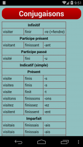 اسکرین شات 4 برنامه French Verb Trainer