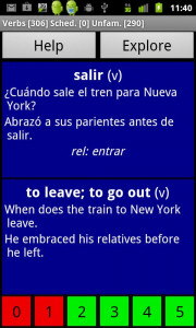 اسکرین شات برنامه Spanish Basic Vocabulary 2