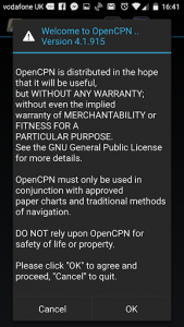 اسکرین شات برنامه OpenCPN 3