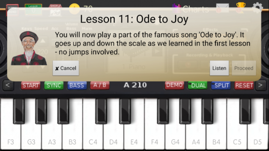 اسکرین شات برنامه Music Keyboard 3