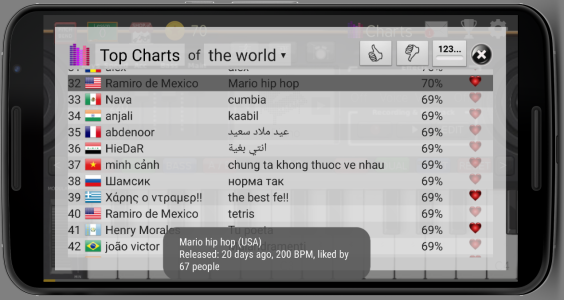 اسکرین شات 4 برنامه Music Keyboard