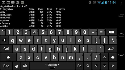 اسکرین شات برنامه Hacker's Keyboard 1