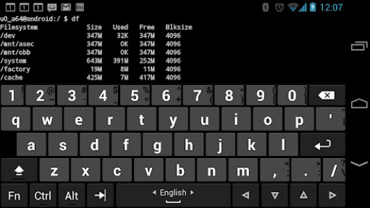 اسکرین شات برنامه Hacker's Keyboard 7