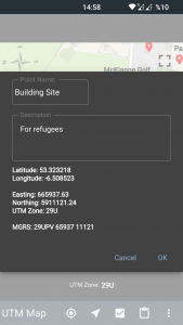 اسکرین شات برنامه UTM Map 4