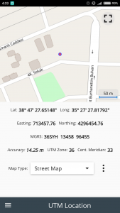 اسکرین شات برنامه UTM Location 1