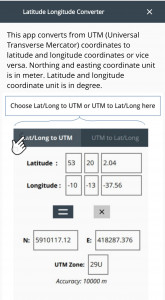اسکرین شات برنامه Lat/Long & UTM 8