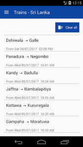 اسکرین شات برنامه Trains - Sri Lanka 6
