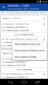 اسکرین شات برنامه Trains - Sri Lanka 7