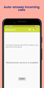 اسکرین شات 1 برنامه MotoAnswer - Auto Answer Calls