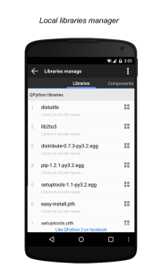 اسکرین شات 4 برنامه QPython3 - Python for Android