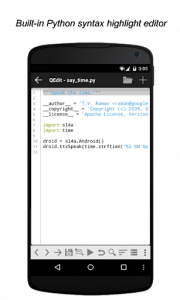 اسکرین شات برنامه QPython 3L - Python for Android 2