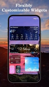 اسکرین شات برنامه World Weather Clock Widget 1