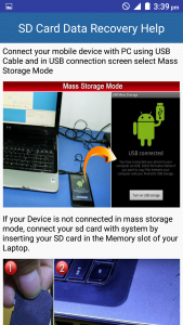 اسکرین شات برنامه SD Card Data Recovery Help 2