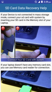 اسکرین شات برنامه SD Card Data Recovery Help 3