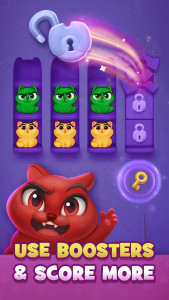 اسکرین شات 2 بازی Kitty Sort: Twisted Tails