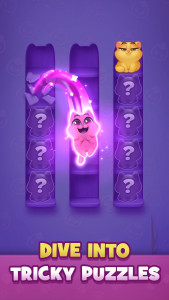 اسکرین شات 3 بازی Kitty Sort: Twisted Tails