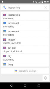 اسکرین شات 3 برنامه Offline Swedish-English Dict