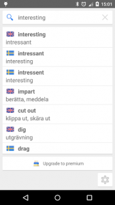 اسکرین شات برنامه Offline Swedish-English Dict 3