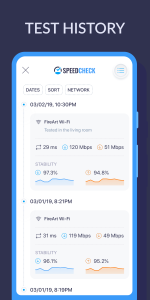 اسکرین شات 4 برنامه Internet Speed Test SPEEDCHECK