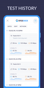 اسکرین شات برنامه SPEEDCHECK Internet Speed Test 4