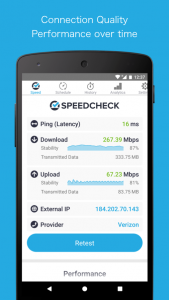 اسکرین شات برنامه Simple Speedcheck 3