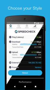 اسکرین شات برنامه Simple Speedcheck 4