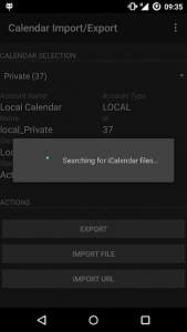 اسکرین شات برنامه Calendar Import - Export (ics) 2