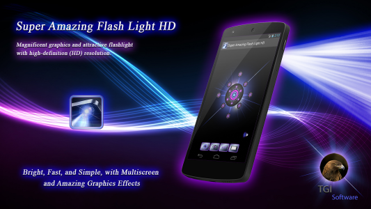 اسکرین شات برنامه Super Amazing FlashLight HD 1