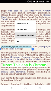 اسکرین شات 2 برنامه Klingon TTS add-on for boQwI'