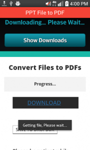 اسکرین شات برنامه PPT File to PDF 5
