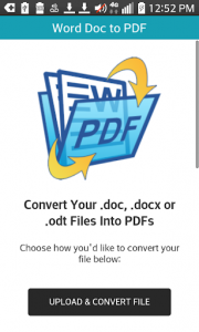 اسکرین شات برنامه Word DOC to PDF 1