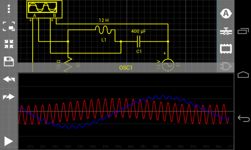 اسکرین شات برنامه Droid Tesla Circuit Simulator 7