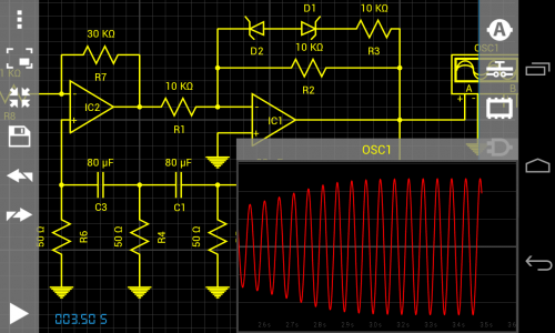 اسکرین شات برنامه Droid Tesla Circuit Simulator 6