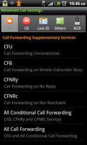 اسکرین شات برنامه Advanced Call Settings 1
