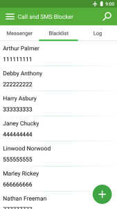 اسکرین شات 1 برنامه Call Blocker and SMS Blocker