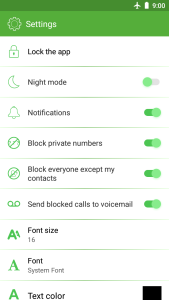 اسکرین شات 2 برنامه Call Blocker and SMS Blocker